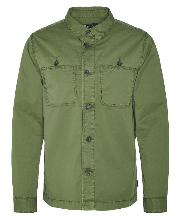 Barbour Sidlaw Overshirt Khaki | BABO87985