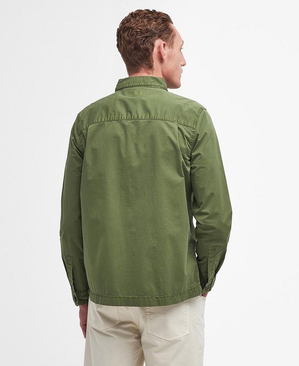 Barbour Sidlaw Overshirt Khaki | BABO87985