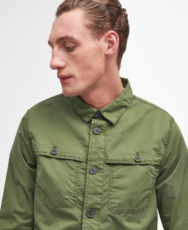 Barbour Sidlaw Overshirt Khaki | BABO87985