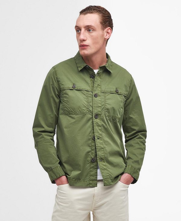 Barbour Sidlaw Overshirt Khaki | BABO87985