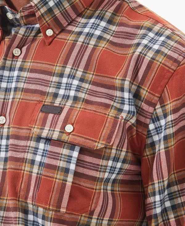 Barbour Singsby Thermo Weave Shirt Rød | BABO87888