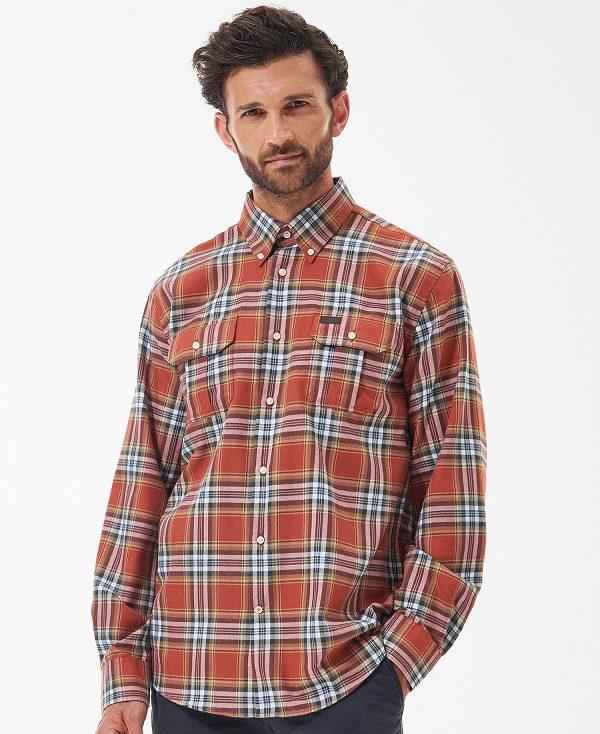 Barbour Singsby Thermo Weave Shirt Rød | BABO87888