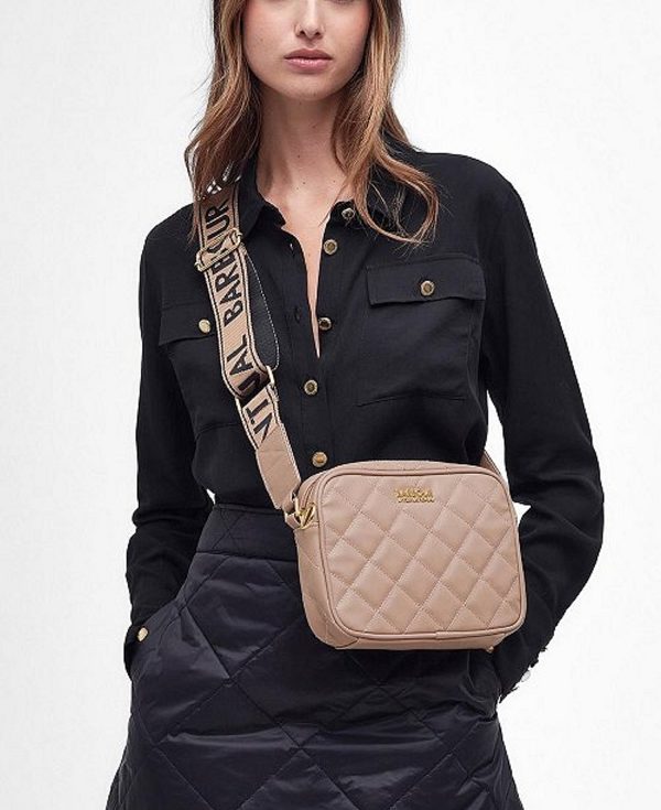 Barbour Sloane Quilted Crossbody Bag Brune | BABO89966