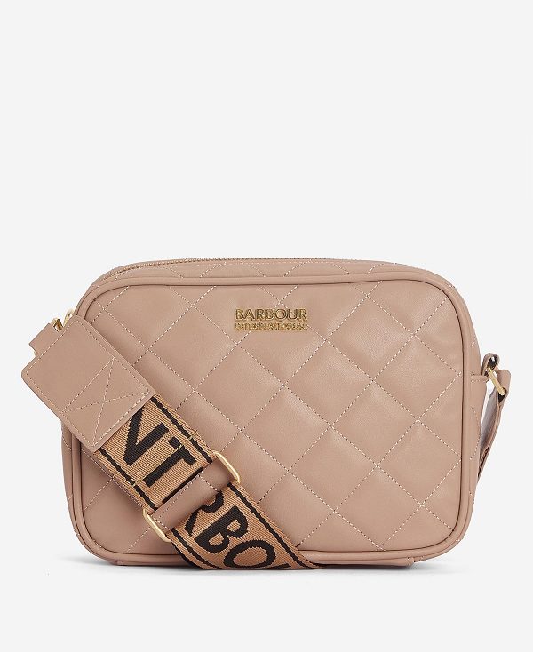 Barbour Sloane Quilted Crossbody Bag Brune | BABO89966