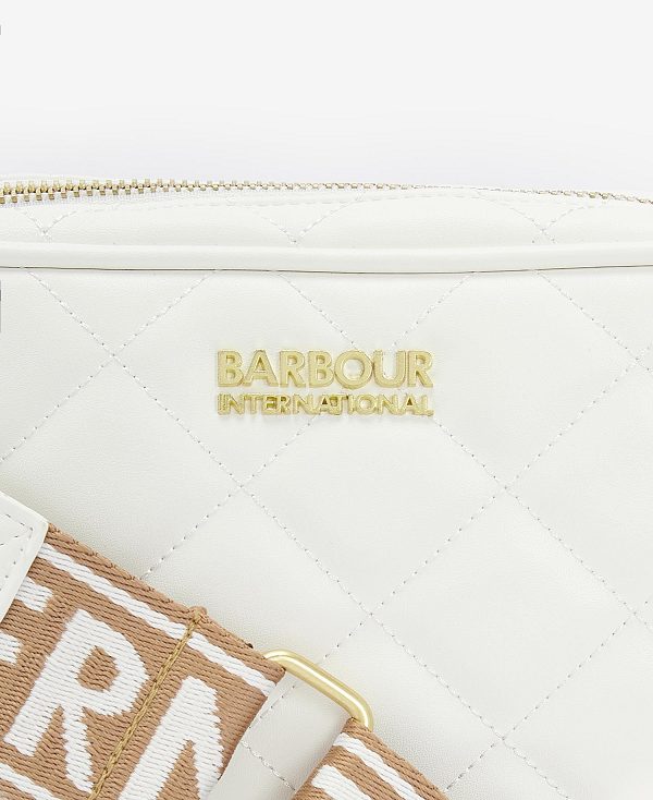 Barbour Sloane Quilted Crossbody Bag Hvide | BABO89965