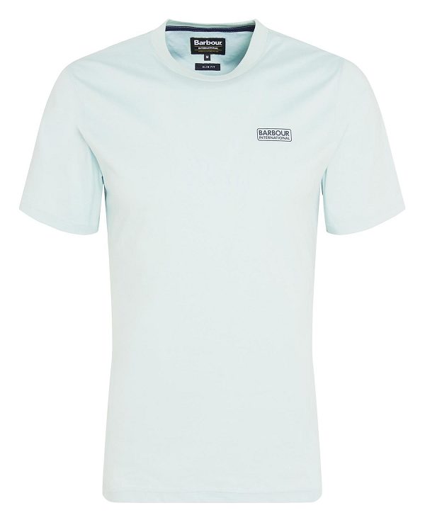 Barbour Small Logo T-shirt Blå | BABO88300