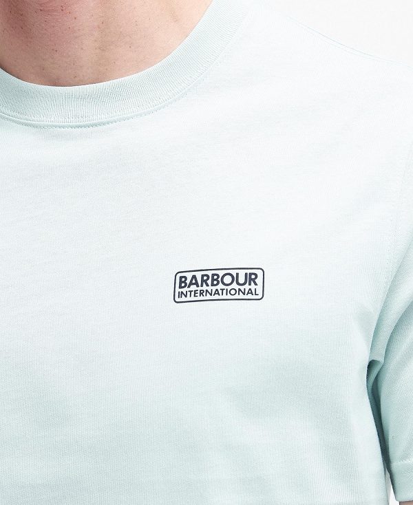 Barbour Small Logo T-shirt Blå | BABO88300