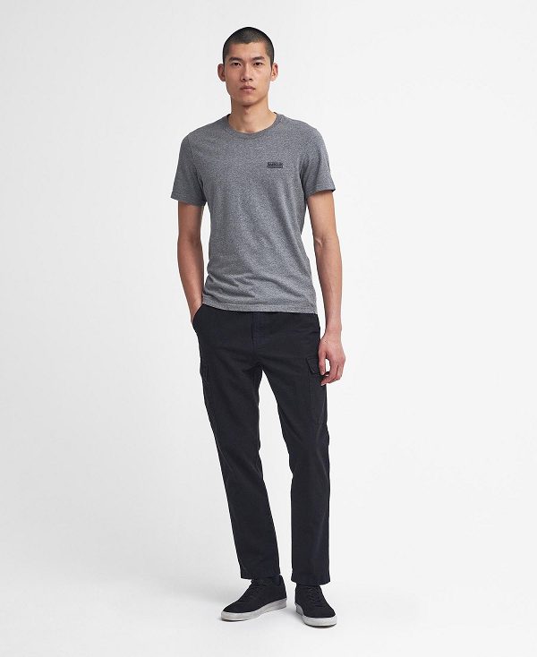 Barbour Small Logo T-shirt Grå | BABO88281