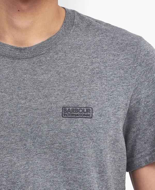 Barbour Small Logo T-shirt Grå | BABO88281