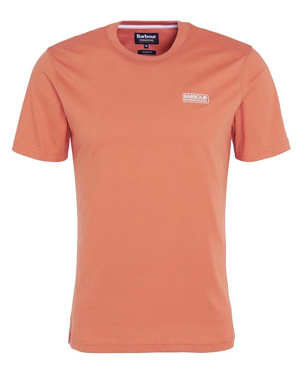 Barbour Small Logo T-shirt Orange | BABO88301