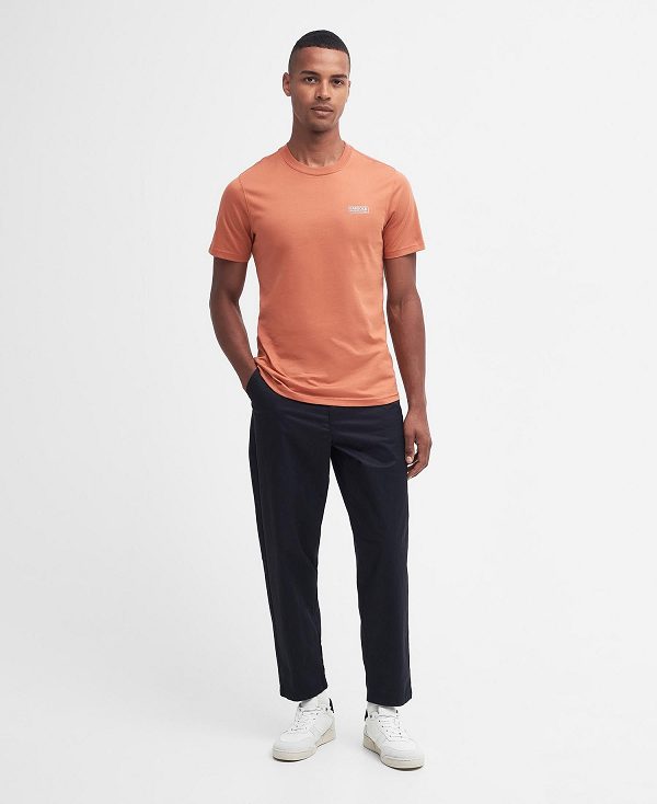 Barbour Small Logo T-shirt Orange | BABO88301