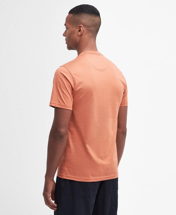 Barbour Small Logo T-shirt Orange | BABO88301