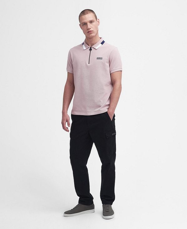 Barbour Smith Short-sleeved Polo Shirt Lyserød | BABO88186