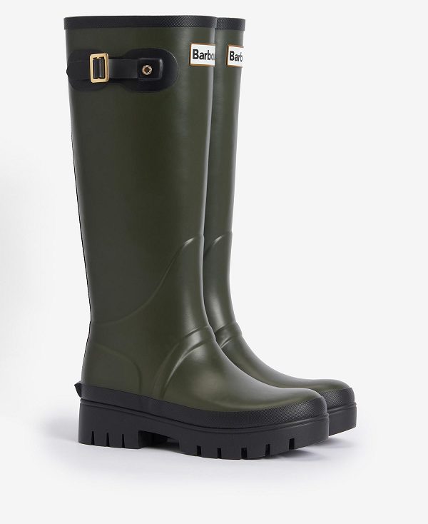 Barbour Snowdon Wellingtons Olivengrøn | BABO89936