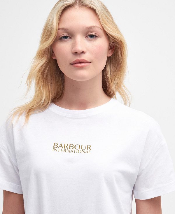 Barbour Sofia T-shirt Hvide | BABO89558