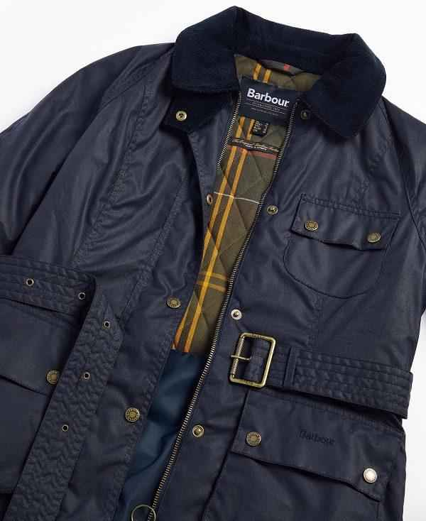 Barbour Solway Waxed Jacket Mørkeblå | BABO89207