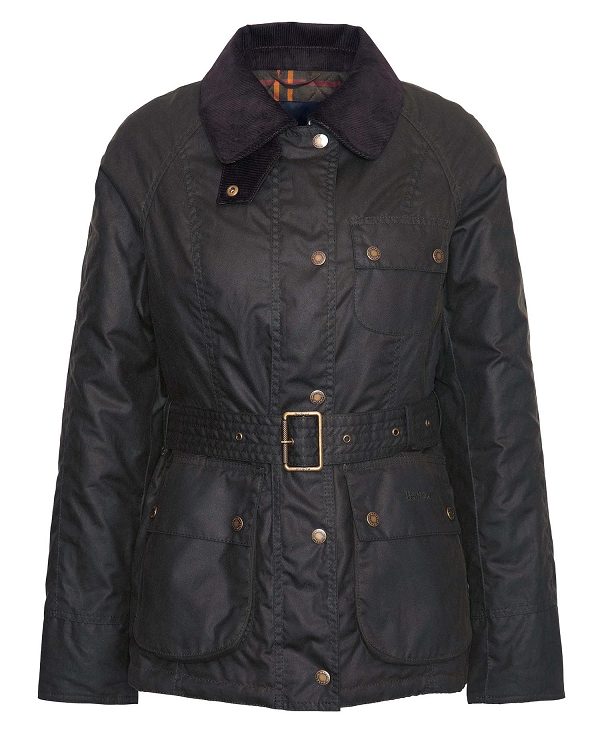 Barbour Solway Waxed Jacket Mørkeblå | BABO89240