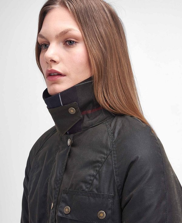 Barbour Solway Waxed Jacket Mørkeblå | BABO89240