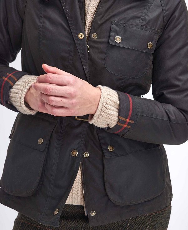 Barbour Solway Waxed Jacket Mørkeblå | BABO89240