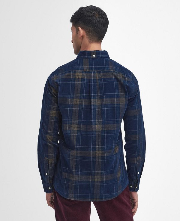 Barbour Southfield Tailored Long-sleeved Shirt Blå | BABO87805