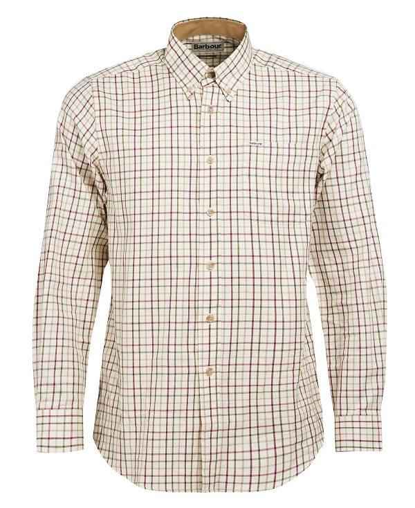 Barbour Sp Tattersall Shirt Mørkeblå Olivengrøn | BABO87915