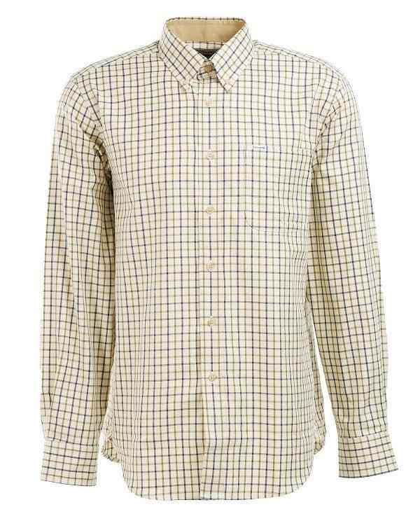 Barbour Sp Tattersall Shirt Mørkeblå Olivengrøn | BABO87917