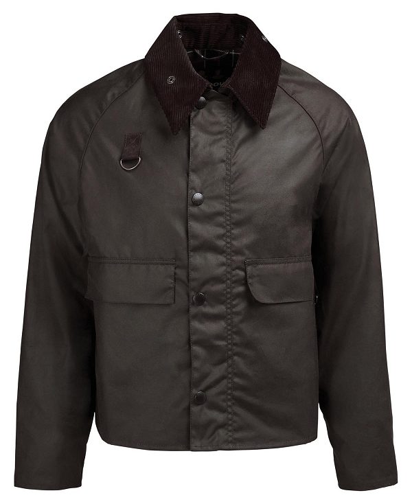 Barbour Spey Slim Waxed Jacket Olivengrøn | BABO87281