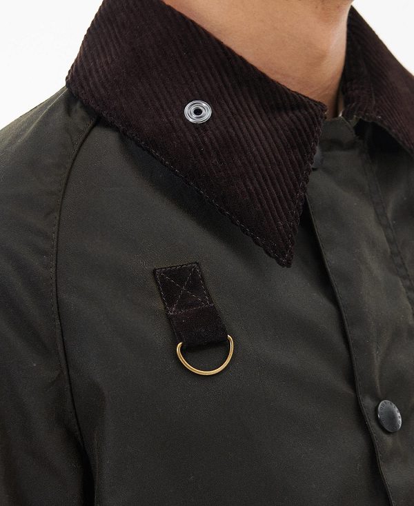 Barbour Spey Slim Waxed Jacket Olivengrøn | BABO87281