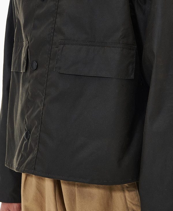 Barbour Spey Slim Waxed Jacket Olivengrøn | BABO87281