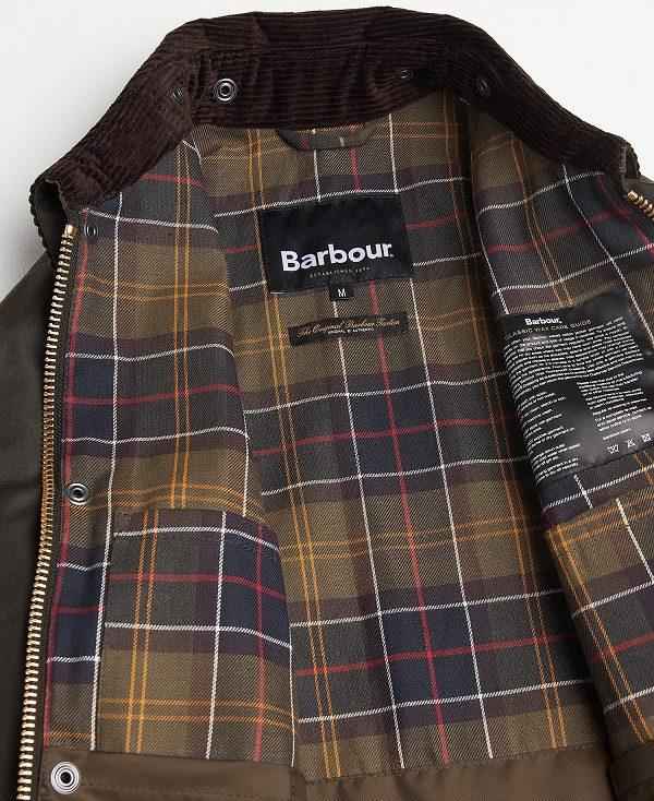 Barbour Spey Slim Waxed Jacket Olivengrøn | BABO87281