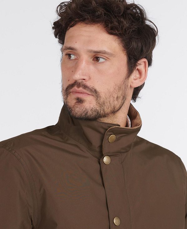 Barbour Spoonbill Waterproof Jacket Mørkeolivengrøn | BABO87404