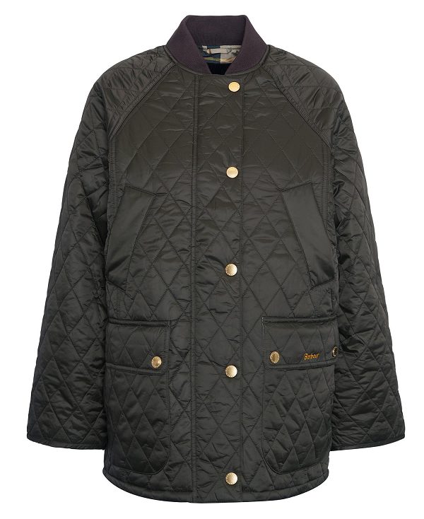 Barbour Sport Beadnell Quilted Jacket Olivengrøn | BABO89349