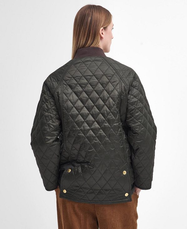 Barbour Sport Beadnell Quilted Jacket Olivengrøn | BABO89349