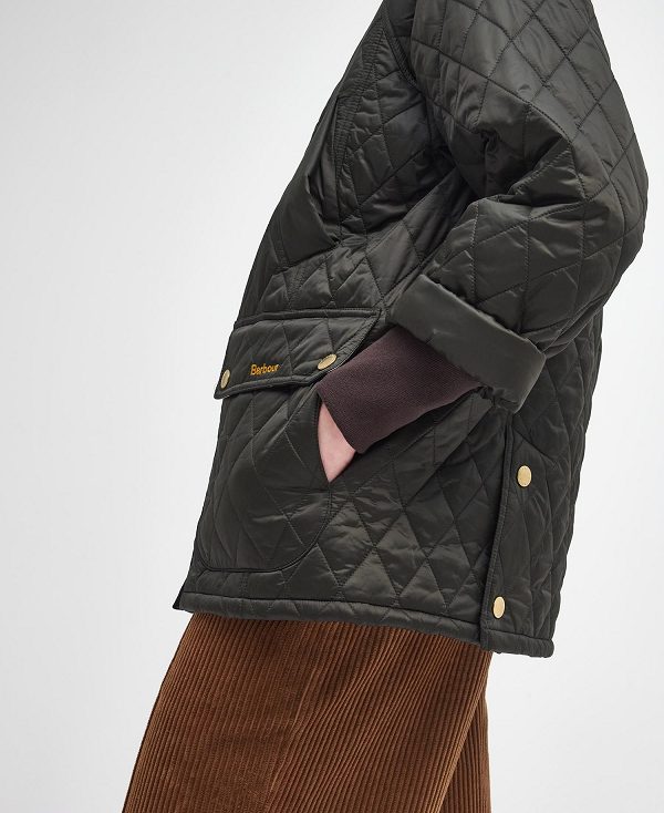 Barbour Sport Beadnell Quilted Jacket Olivengrøn | BABO89349