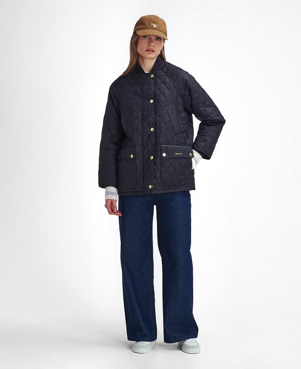 Barbour Sport Beadnell Quilted Jacket Sort | BABO89340