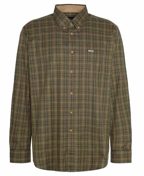 Barbour Sporting Regular Long-sleeved Shirt Grøn | BABO87916