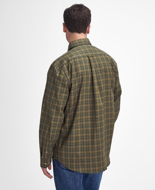 Barbour Sporting Regular Long-sleeved Shirt Grøn | BABO87916