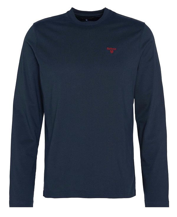 Barbour Sports Long-sleeved T-shirt Mørkeblå | BABO88253