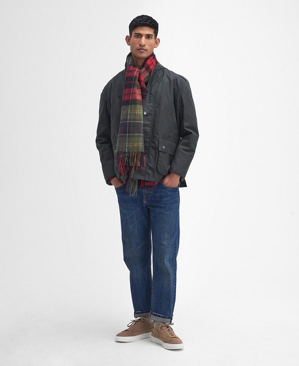 Barbour Sports Neck Ashby Waxed Jacket Sort | BABO87220