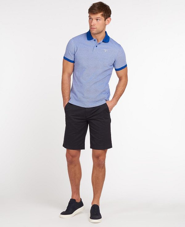 Barbour Sports Polo Mix Shirt Blå | BABO88029