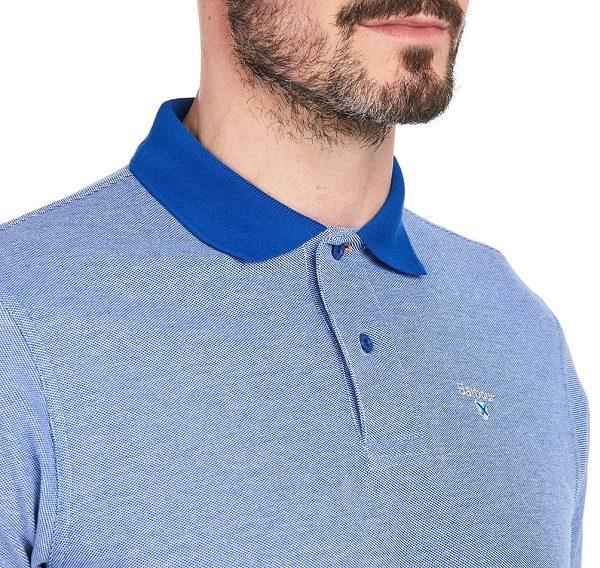 Barbour Sports Polo Mix Shirt Blå | BABO88029