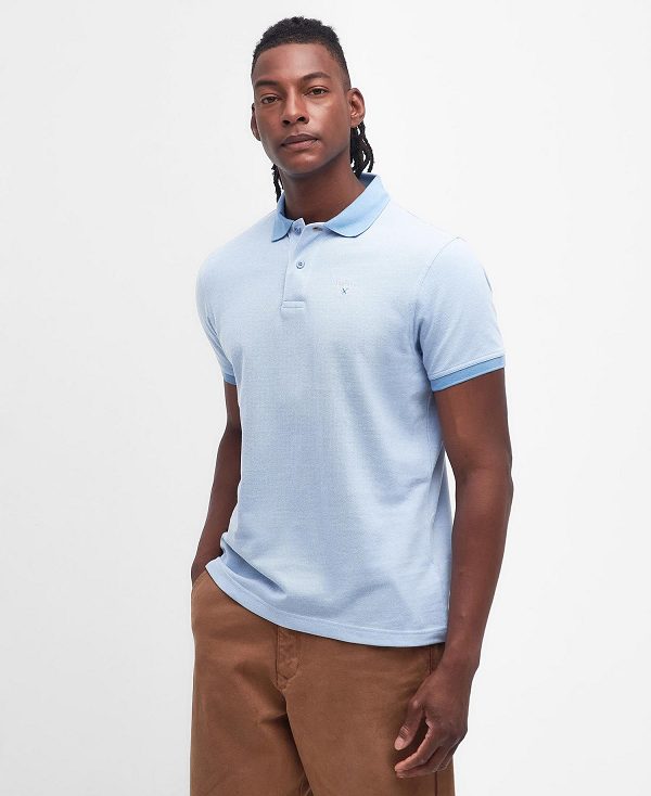 Barbour Sports Polo Mix Shirt Blå | BABO88044