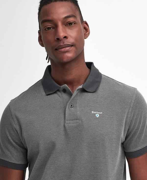 Barbour Sports Polo Mix Shirt Grå | BABO88219