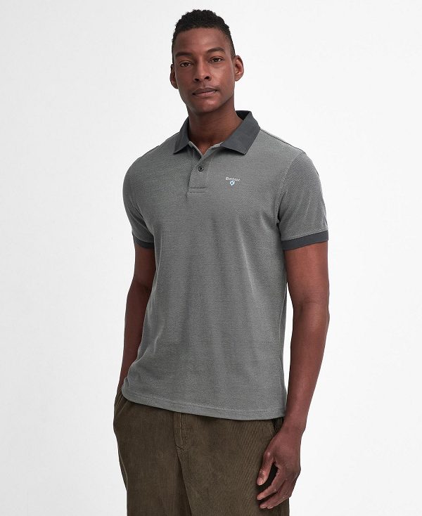 Barbour Sports Polo Mix Shirt Grå | BABO88219