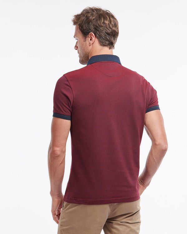 Barbour Sports Polo Mix Shirt Rød | BABO88218