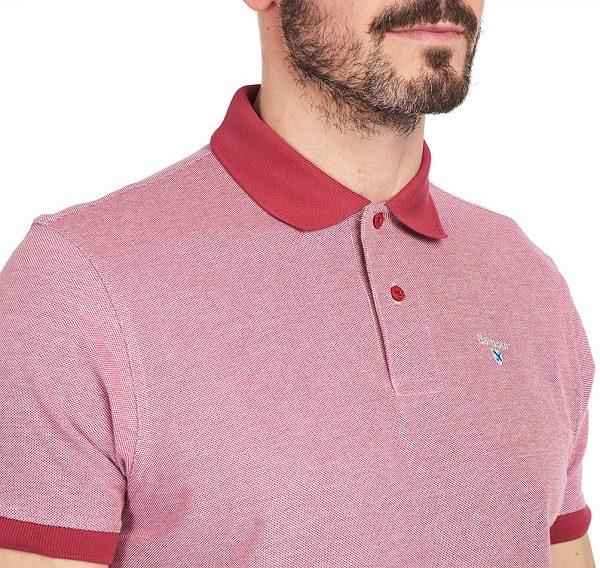 Barbour Sports Polo Mix Shirt Rød | BABO88025