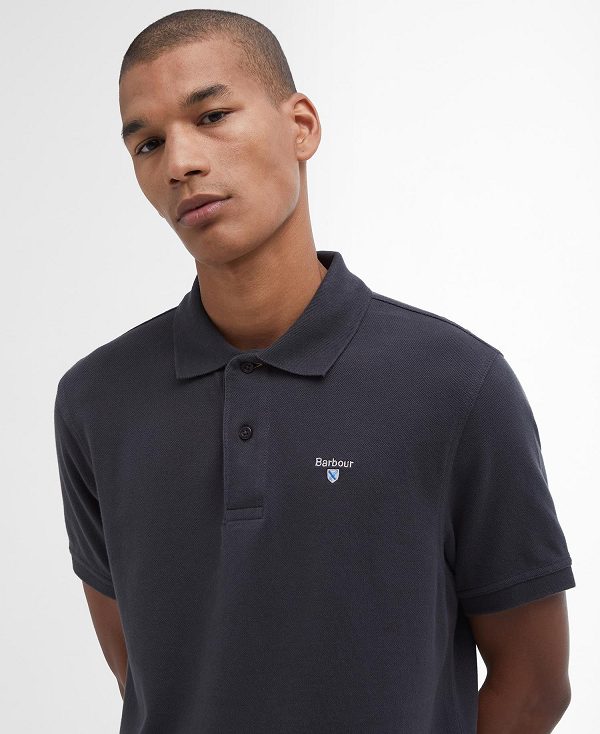 Barbour Sports Polo Shirt Blå | BABO88148