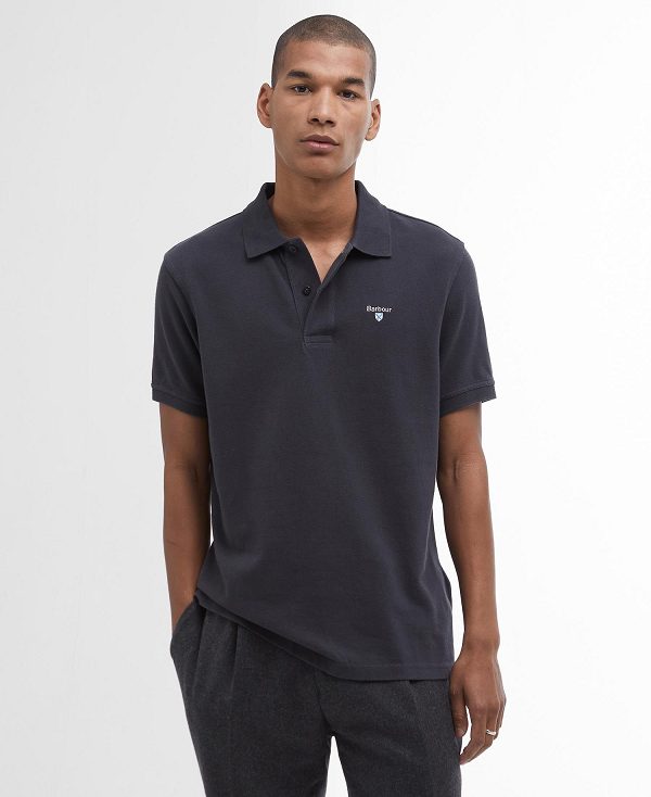 Barbour Sports Polo Shirt Blå | BABO88148