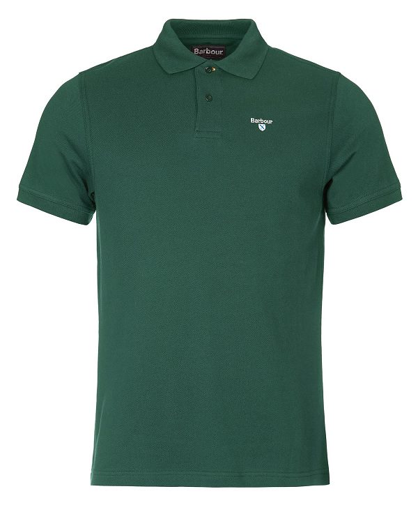 Barbour Sports Polo Shirt Blå | BABO88153