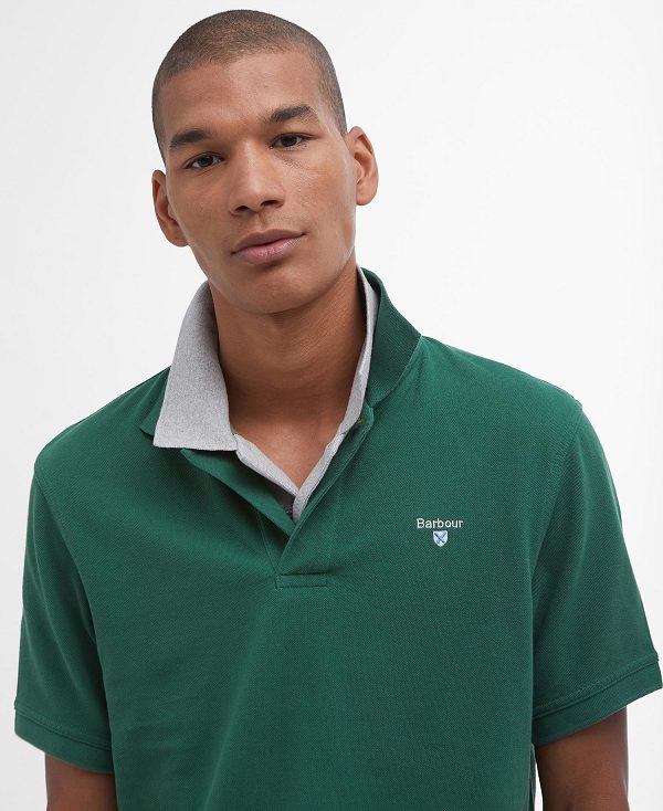 Barbour Sports Polo Shirt Blå | BABO88153